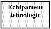 Text Box: Echipament tehnologic